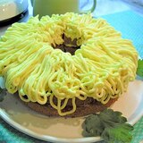 さつま芋クリームの大輪菊ケーキ♥